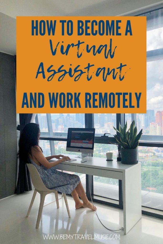 Looking for a job that will allow you to work remotely or work from home? Here's a complete guide to becoming a virtual assistant, including how to find a virtual assistance job online, the expected job scope, pros and cons, and so much more. #VirtualAssistant