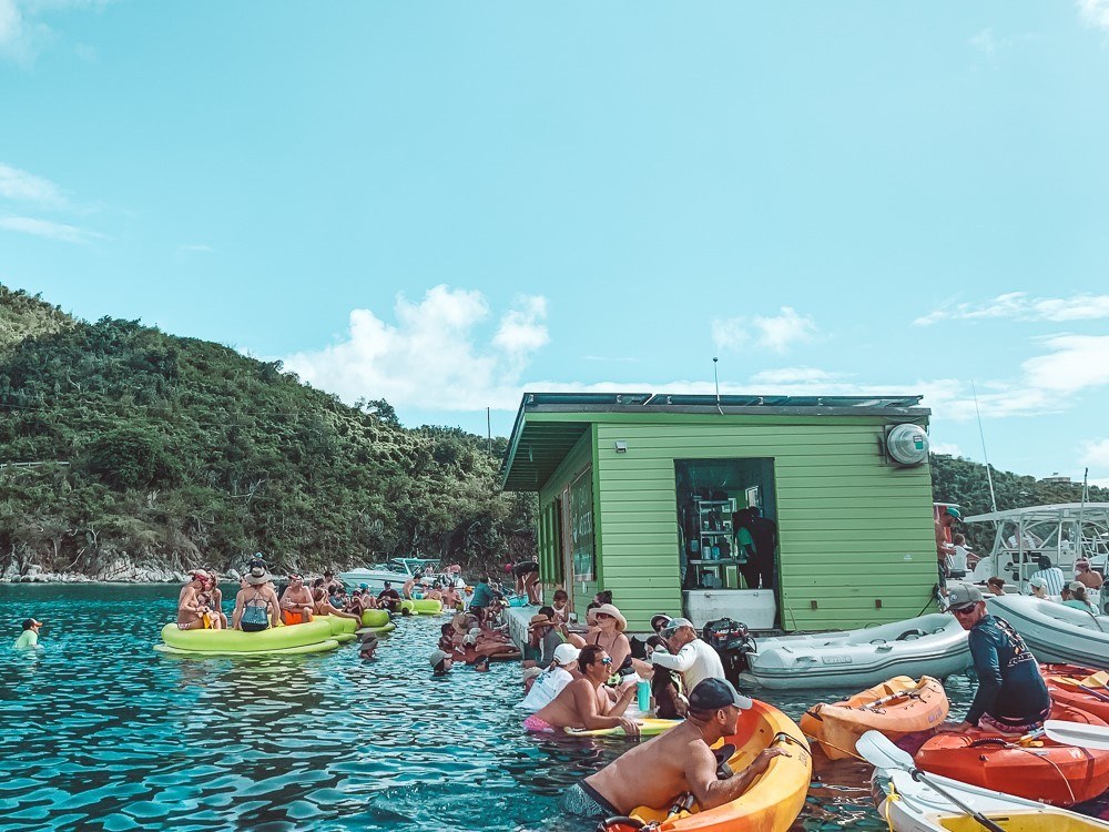 lime out floating taco bar in virgin islands national park