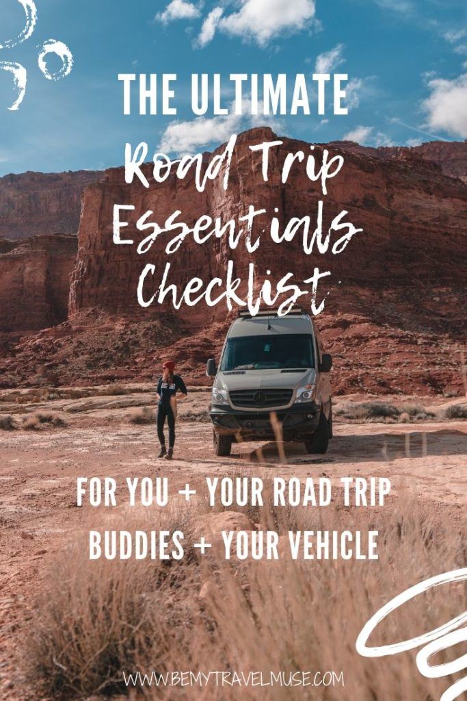 before road trip checklist