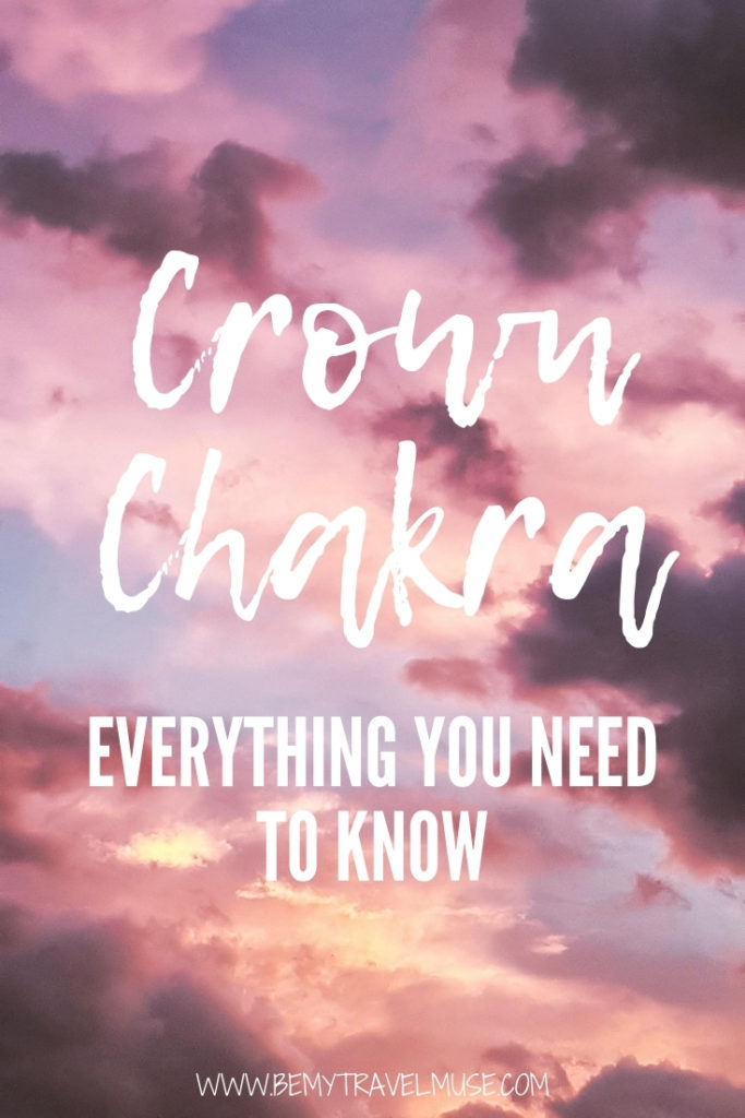 Crown chakra - everything you need to know: what is crown chakra? Where is crown chakra located? How to keep your crown chakra balanced, and what are the words of affirmation that will help you strengthen your crown chakra? All of your questions about crown chakra answered. #crownchakra