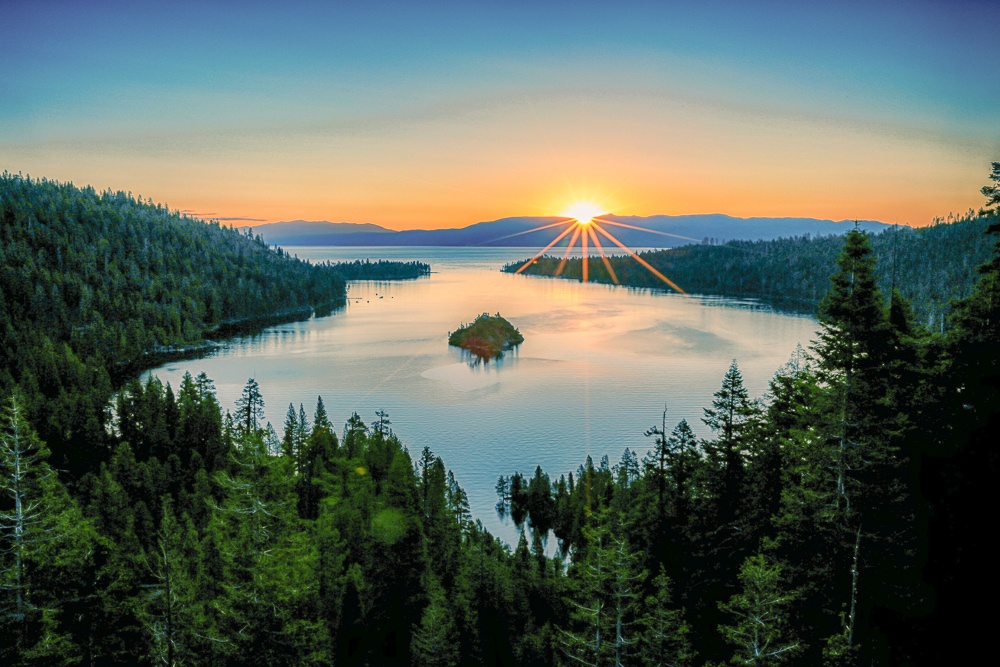 Sunrise at Emerald Bay
