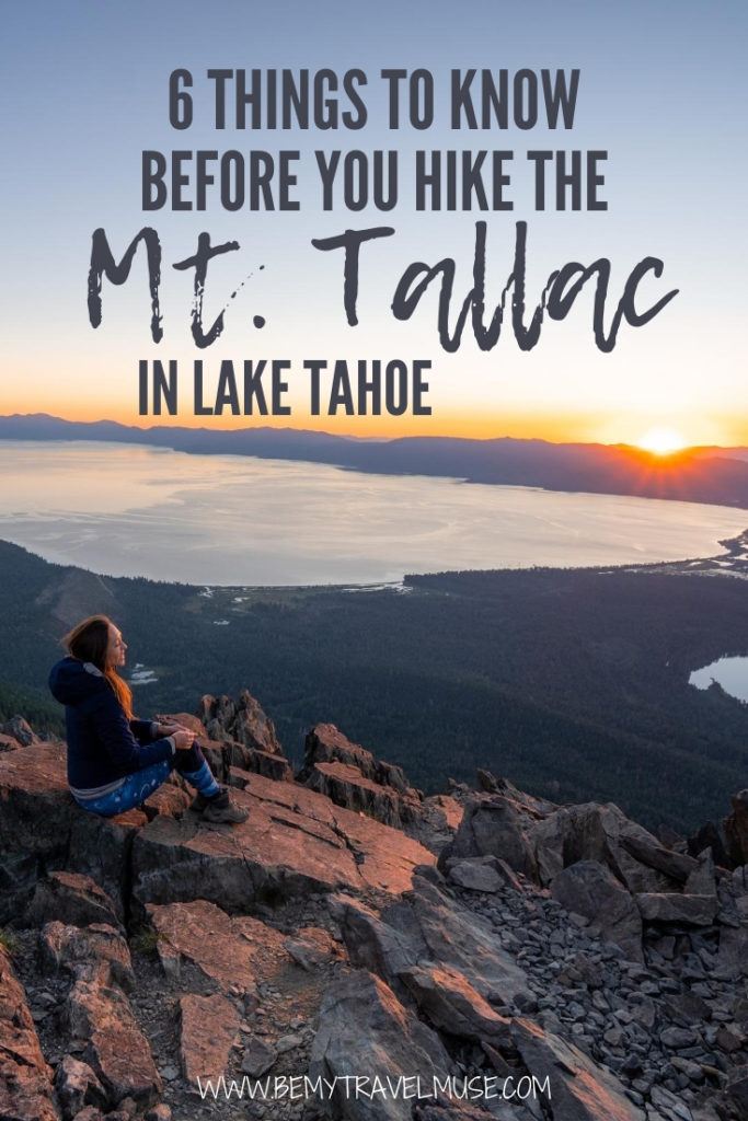 Do not go to Mount Tallac in Lake Tahoe without knowing these 6 important things! Read this post to ensure that you are fully prepared for your hike to Mount Tallac. #MountTallac
