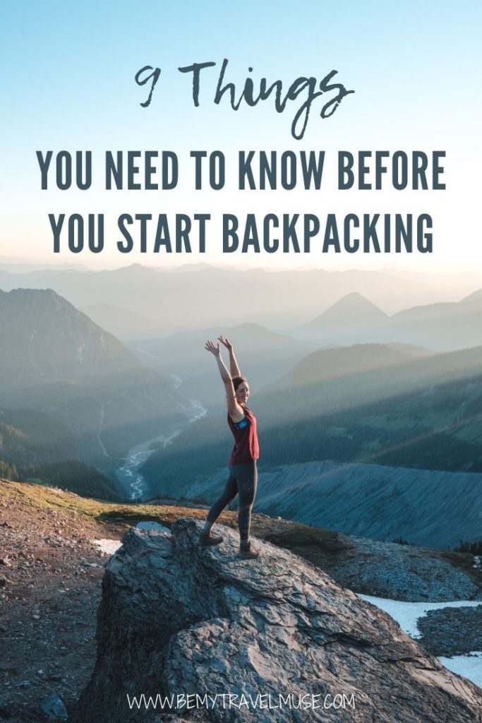 If you are new to backpacking, make sure to read this before you go! These are the things I wish I knew before I went backpacking for the first time. Use these tips to plan your backpacking trip to ensure a safe and fun journey! #Backpacking