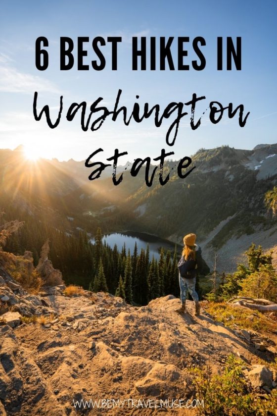 6 unmissable hikes in Washington state! Use this guide to plan your hiking trip to Washington. Insider tips, distance, and difficulties of each hike is included. #Washington