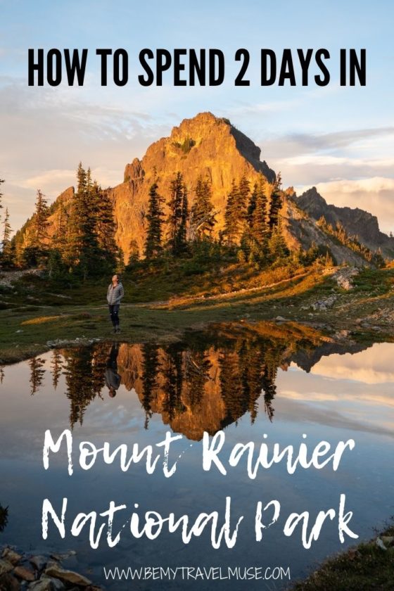 Use this guide to plan the perfect 2-day stay in Mount Rainier National Park! Find out what the best things to do in Mount Rainier National Park are, best time to visit Mount Rainier National Park, and where to stay when you are there. #MountRainier