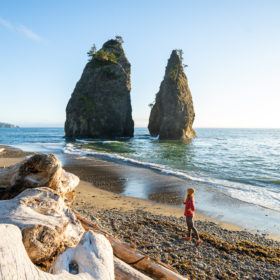 washington national parks rialto beach in Olympic national park