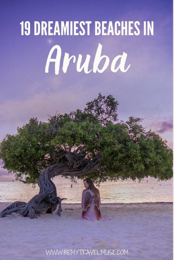 Planning a trip to Aruba? Here's a complete list of the best beaches in Aruba you must visit, tailored based on your preferred holiday style! Be it white sand beaches, secluded beaches that are off the beaten path, or beaches with fun activities, this list got you covered! #Aruba
