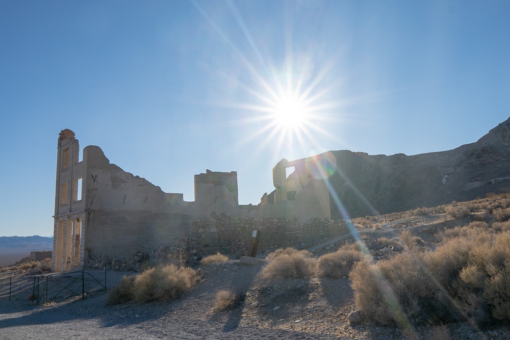 rhyolite ghost town