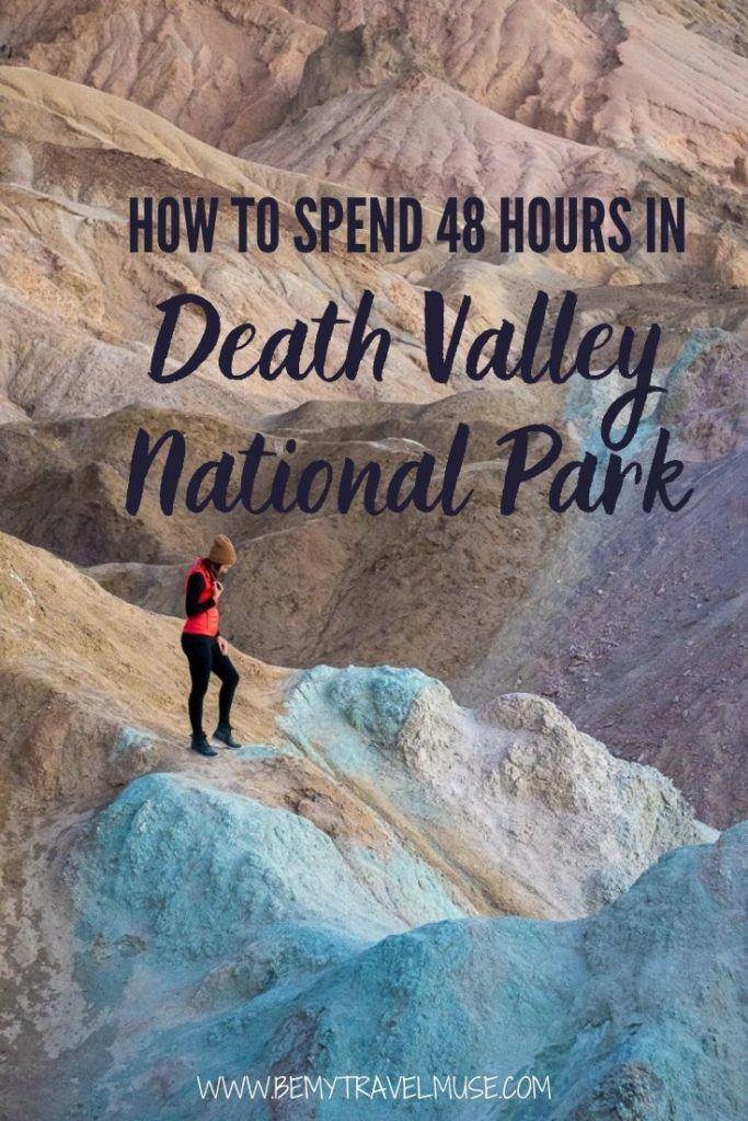 Here's how to spend 2 days in Death Valley National Park, California! Get a complete Death Valley National Park itinerary, and find out when is the best time to visit Death Valley National Park. Accommodation and safety tips included. #DeathValley
