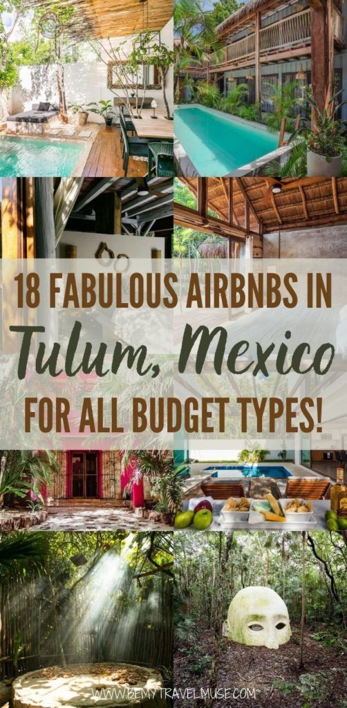 Looking for the best place to stay in Tulum, Mexico? Here are 18 fabulous Airbnbs perfect for all budgets and travel styles! Click to see the hostels, private homes, hotels, villas, and other unique stays available in Tulum now! #Tulum #Mexico