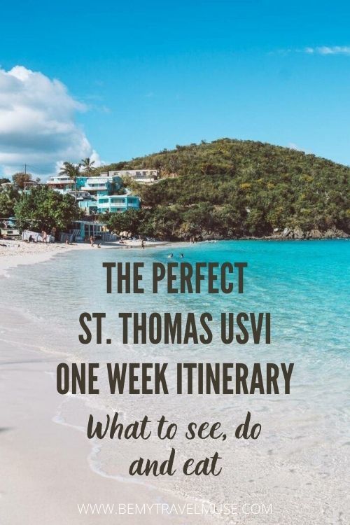 tourist map of st. thomas us virgin islands