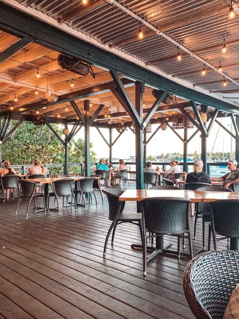 Patio on the water in Red Hook on St Thomas USVI