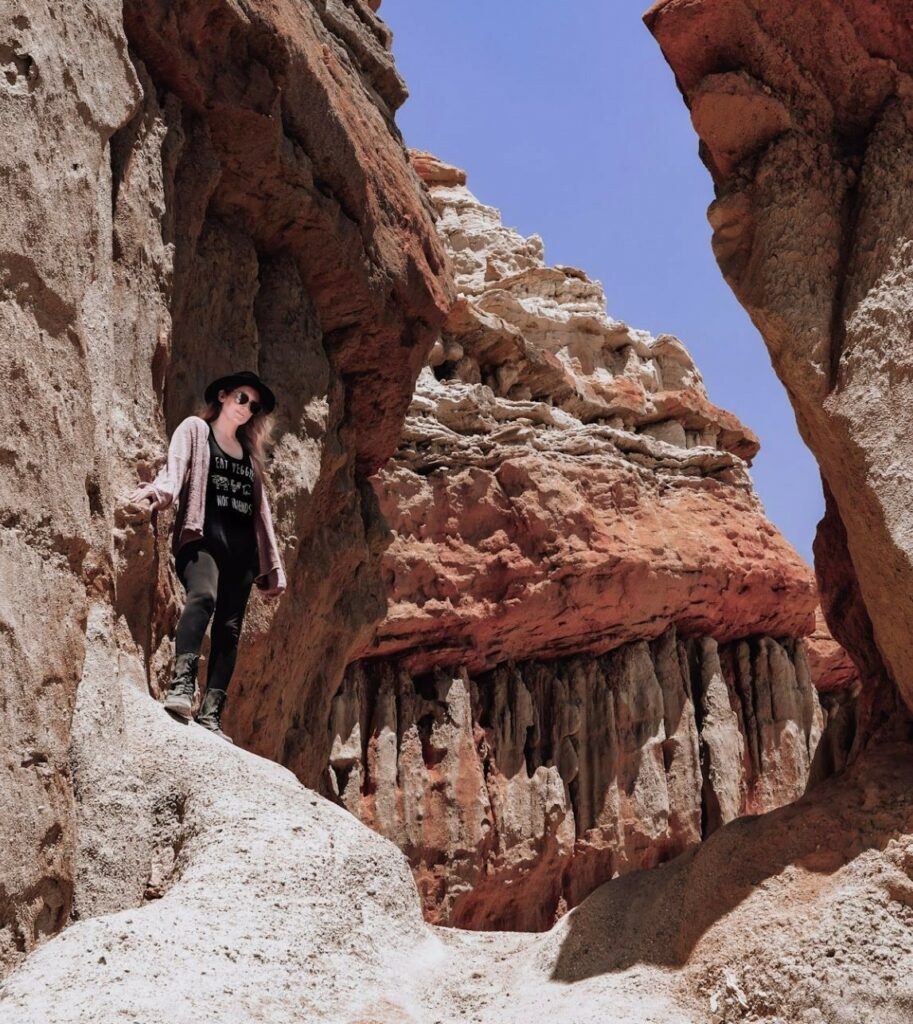 The stunning red cliffs near the Ricardo Campground, one of the best places to camp in Southern California.