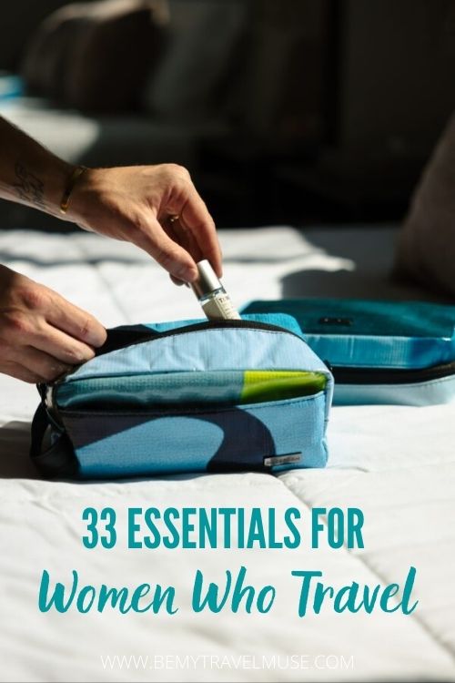 women's essential travel kit