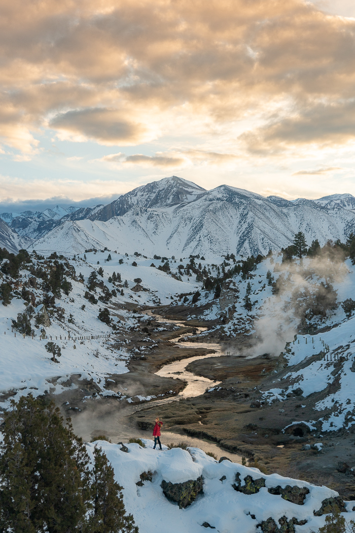 mammoth lakes winter hot creek geological site