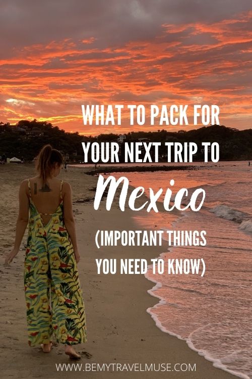 mexico travel packing list