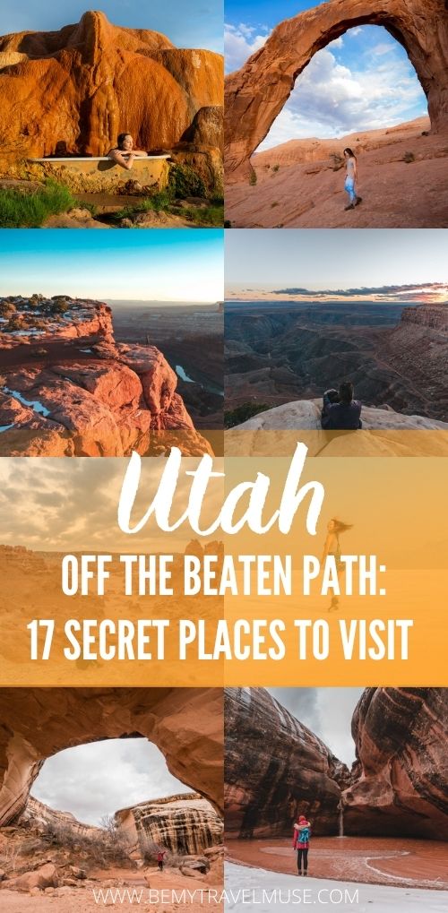 Utah secret places off the beaten path