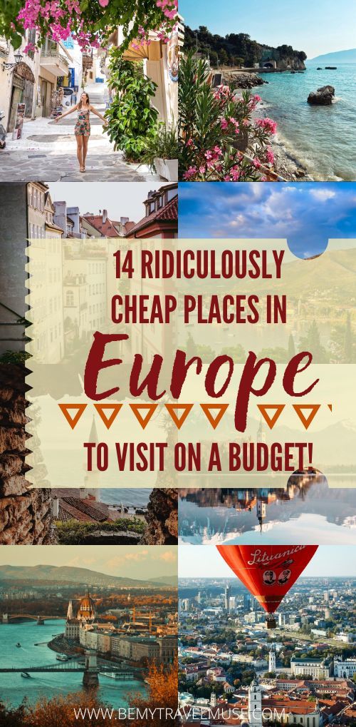 cheapest places to visit in Europe