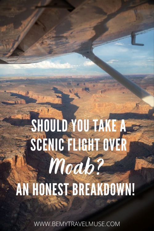 If you're considering a scenic Moab flight, read this first to find out if it's worth it. #visitmoab #moabtours