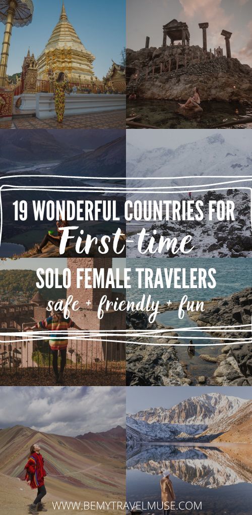If you're a first-time solo female traveler, these are the absolute best places to go--with safety, ease of meeting others, and overall fun in consideration. #solofemaletravel