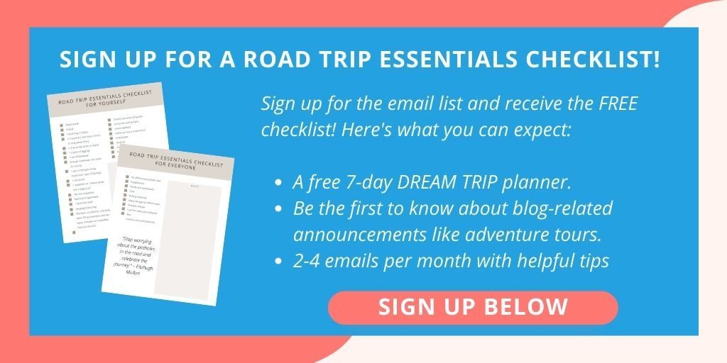 before road trip checklist