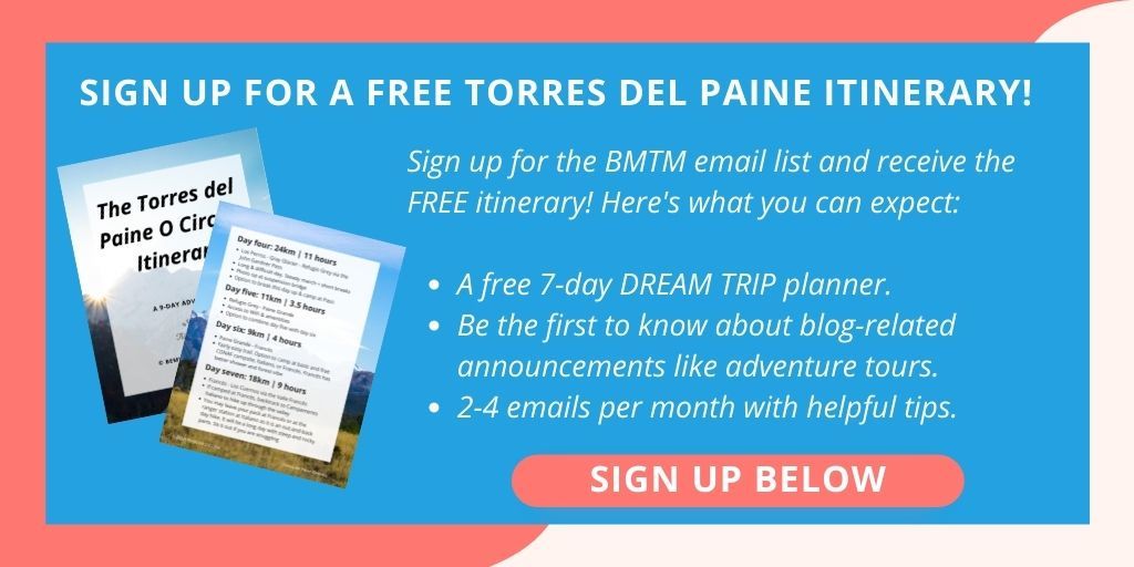 torres del Paine itinerary 