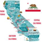 northern vs southern california map