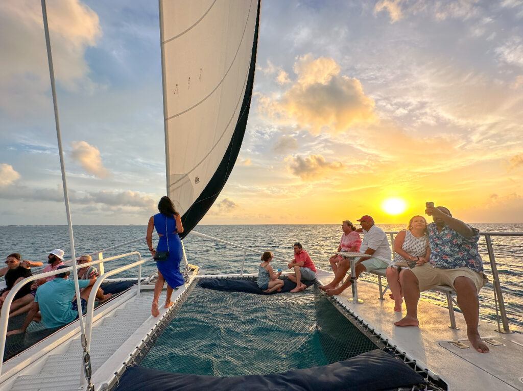 Turks and Caicos Lady Grace catamaran sunset cruise things to do in Turks and Caicos 