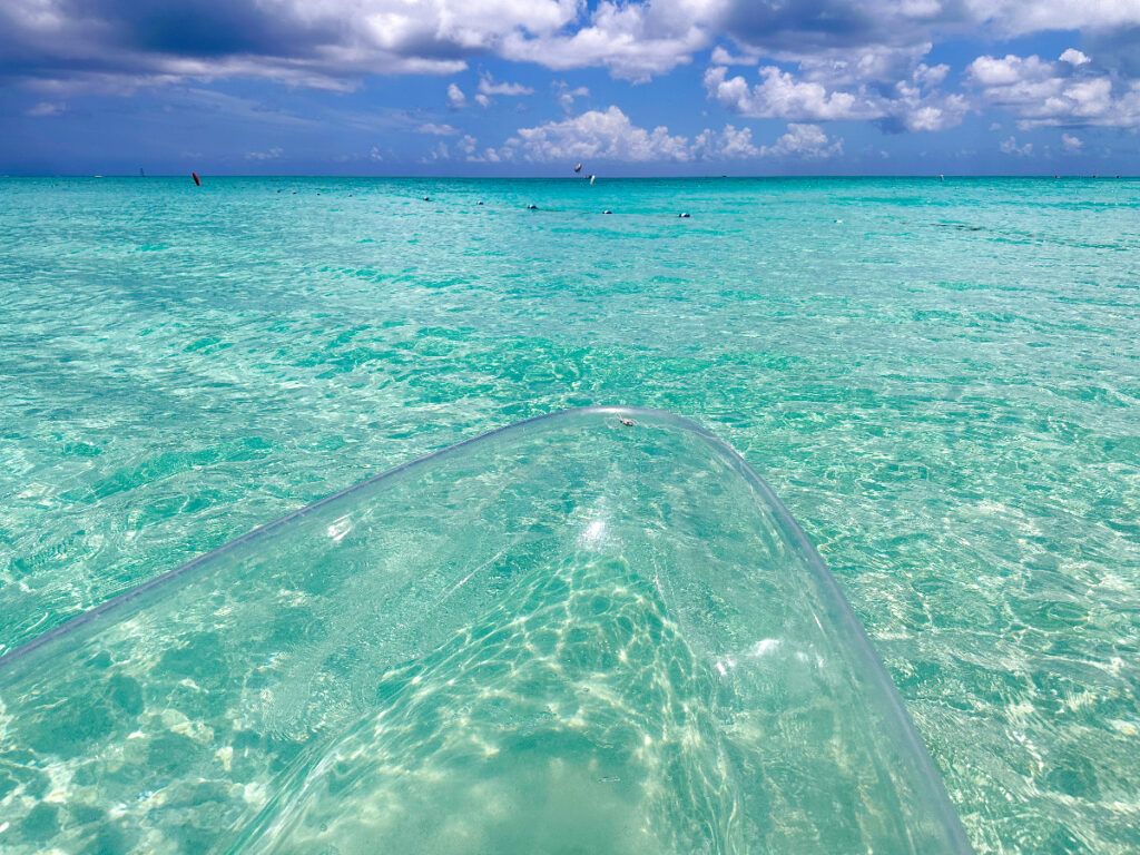 Turks and Caicos Provo glass kayak things to do in Turks and Caicos 