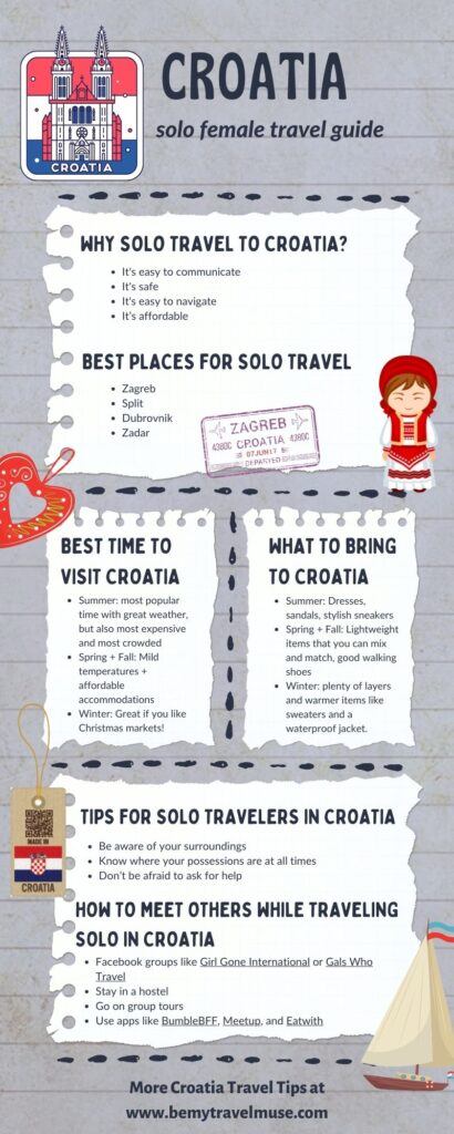 solo travel in croatia