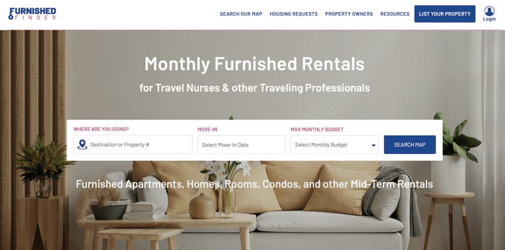 airbnb alternatives furnished finder