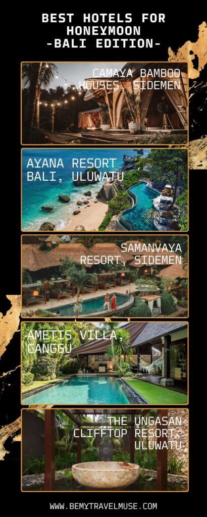 the best hotels in Bali for honeymoon